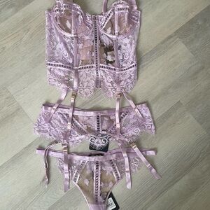 Honey Birdette 3 piece lingerie set